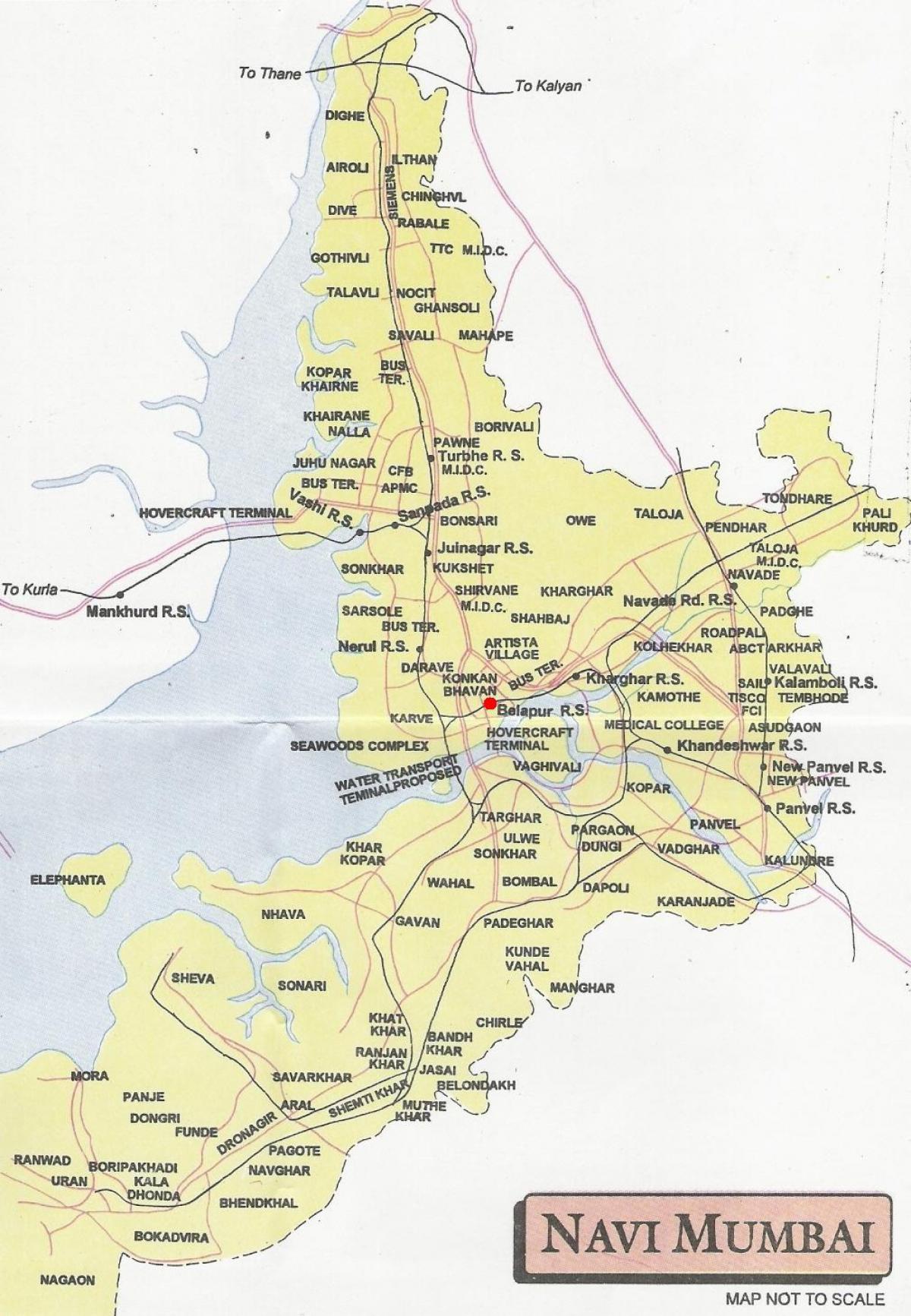 מפה של נאבי מומבאי סיטי