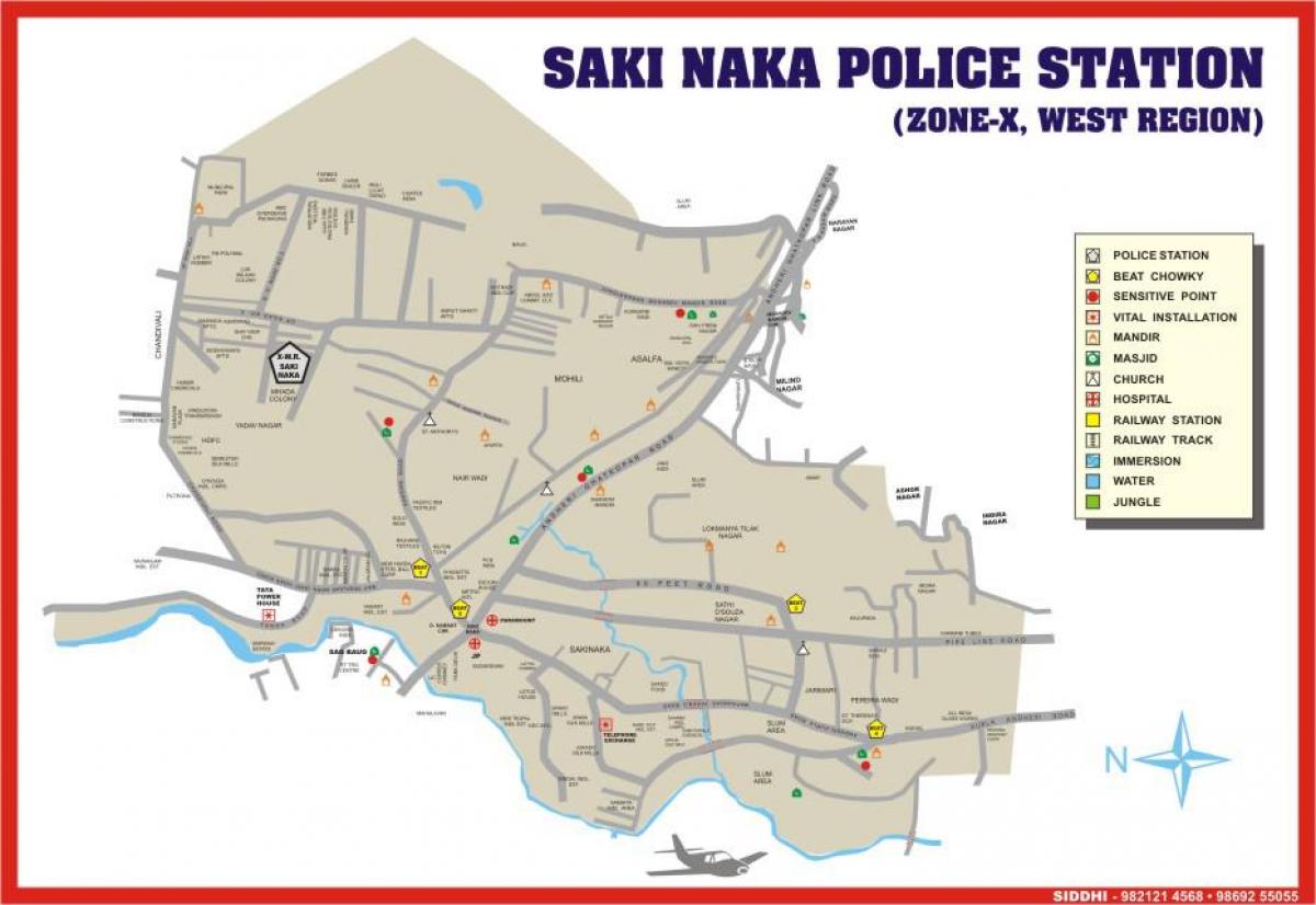 מומבאי Sakinaka מפה