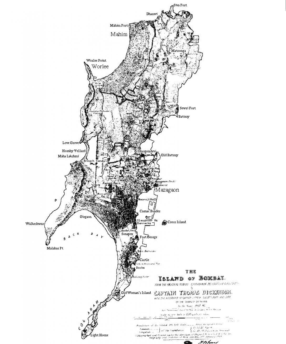 מפה של מומבאי האי