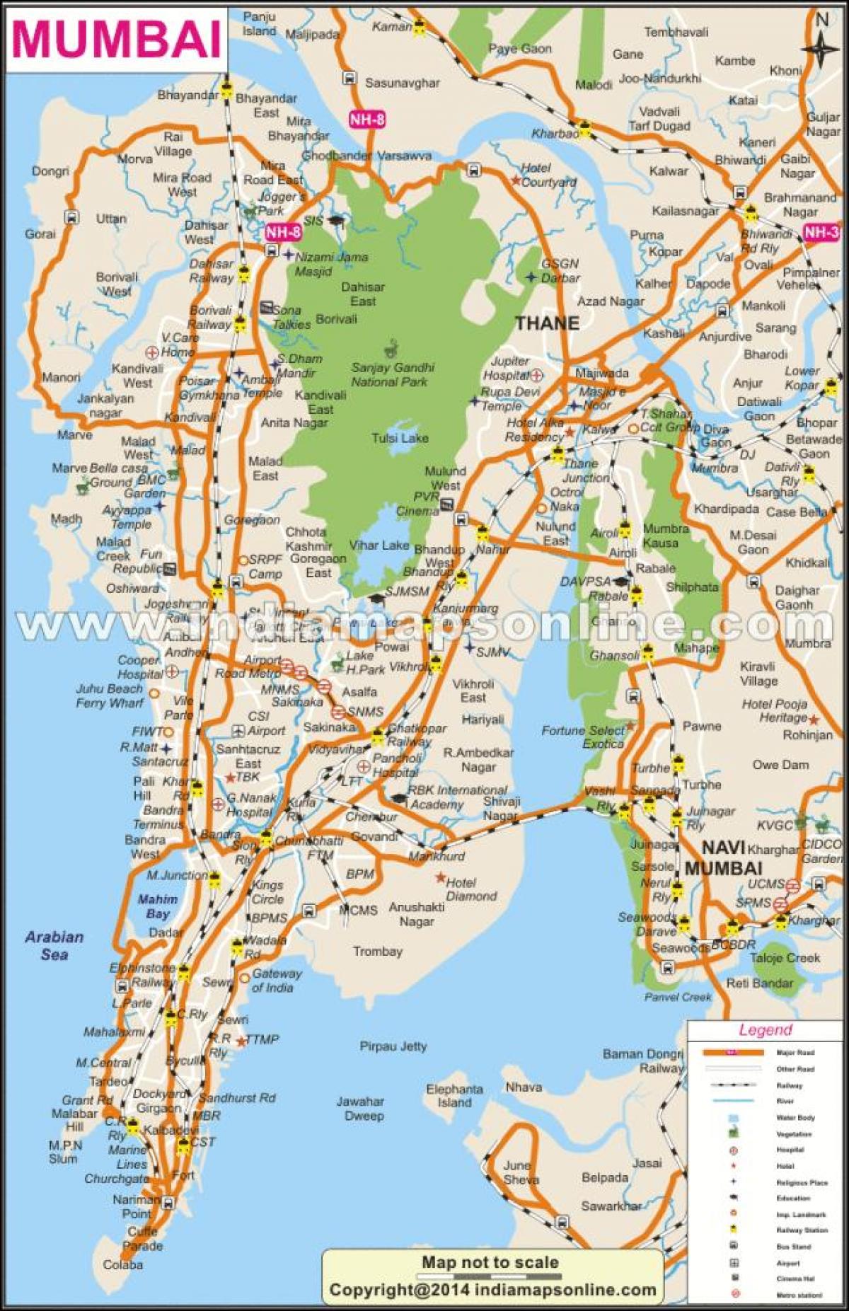 מפה של מומבאי המקומית