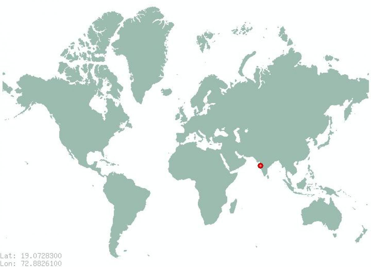 מומבאי על מפת העולם