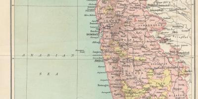 מפה של בומביי הנשיאות