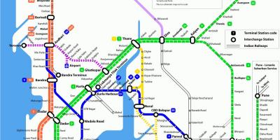 מומבאי התחנה המקומית המפה