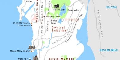 מומבאי דרשן מקומות מפה