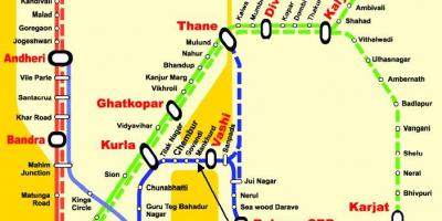 מומבאי הקו המרכזי תחנות מפה