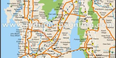 מפה מלאה של מומבאי