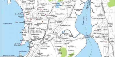 מפה של מומבאי מרכז